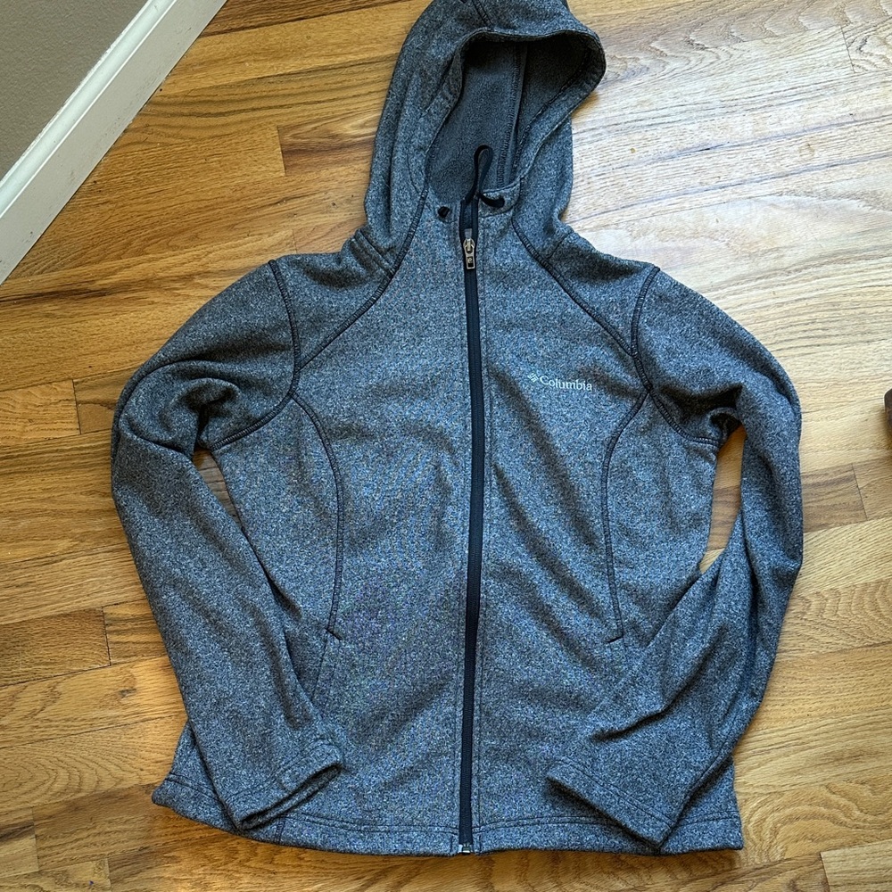 Women’s Columbia size MCharcoal Heather Full-Zip Jacket